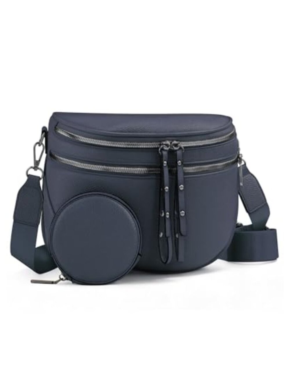 Vegan Leather Crossbody Bum Bag with Coin Purse